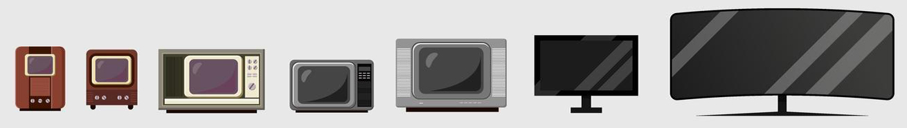 evolução design tv